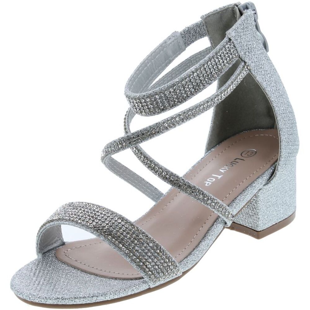 Lucky Top Rosa-66K Silver ChildG sandals 12 NEW